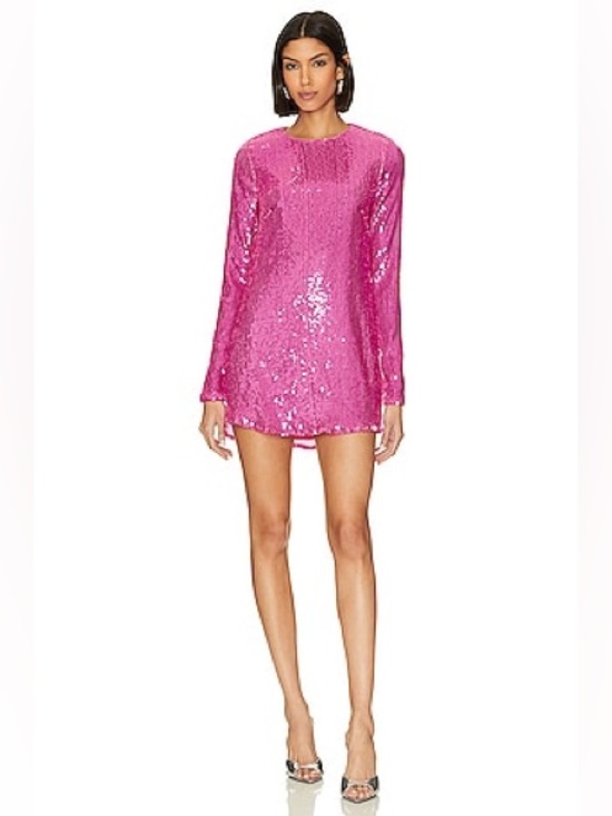 Show Me Your MuMu Dresses & Skirts - NWT Show Me Your Mumu Maddison Mini Dress in Bright Pink Sequins size XS